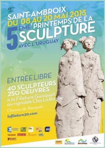 5eme printemps de la sculpture à Saint-Ambroix du 8 au 20 mai 2013